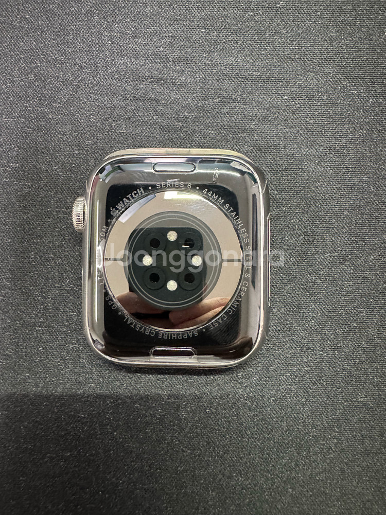 애플워치6 스테인리스 44mm 셀룰러 팝니다--4