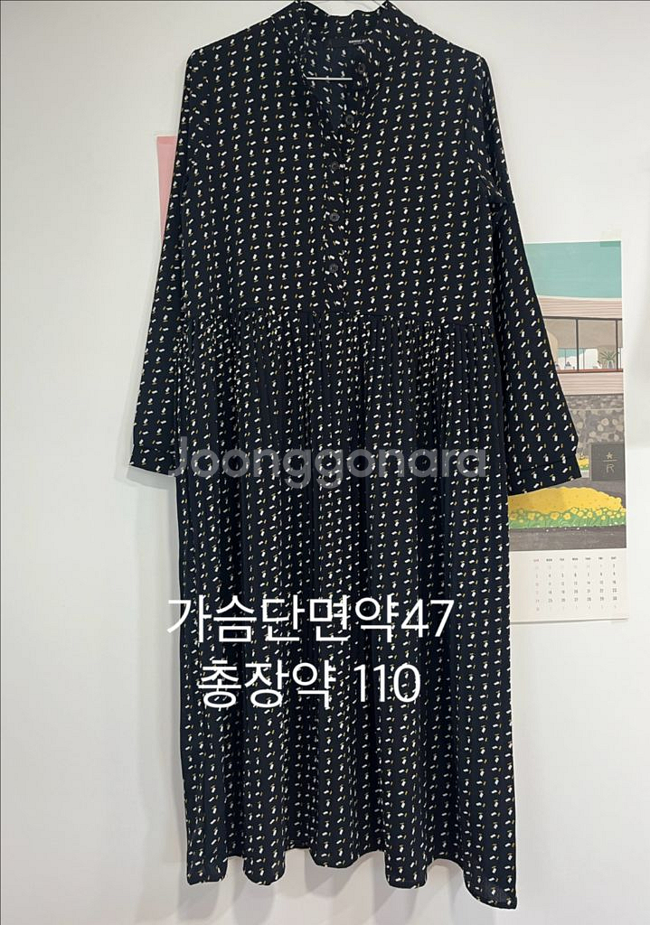 (반값택배무배)미착용ㄴ보니알렉스 패턴 롱원피스 ones--1