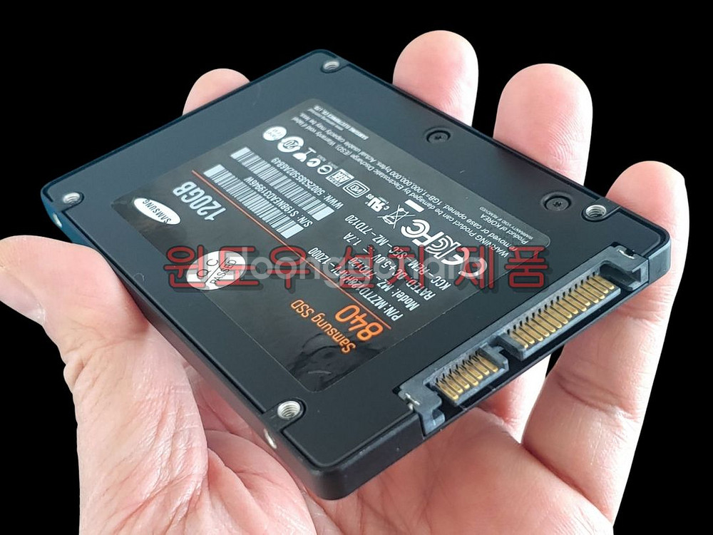 윈도우 설치 삼성 840 SATA 120GB SSD--3