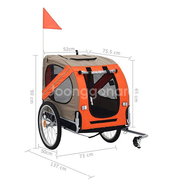 반려동물 강아지 자전거 트레일러 (새상품)--0