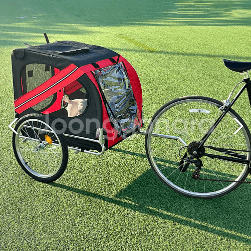반려동물 강아지 자전거 트레일러 (새상품)--1