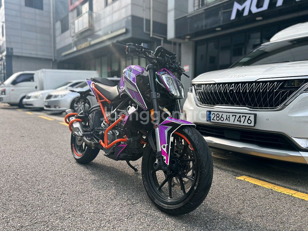 KTM 듀크125 19년 2만km 댑레빗데칼튜닝차량--2