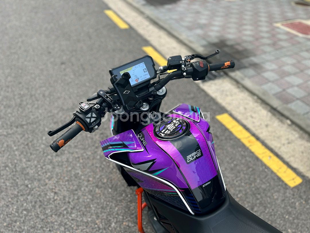 KTM 듀크125 19년 2만km 댑레빗데칼튜닝차량--7