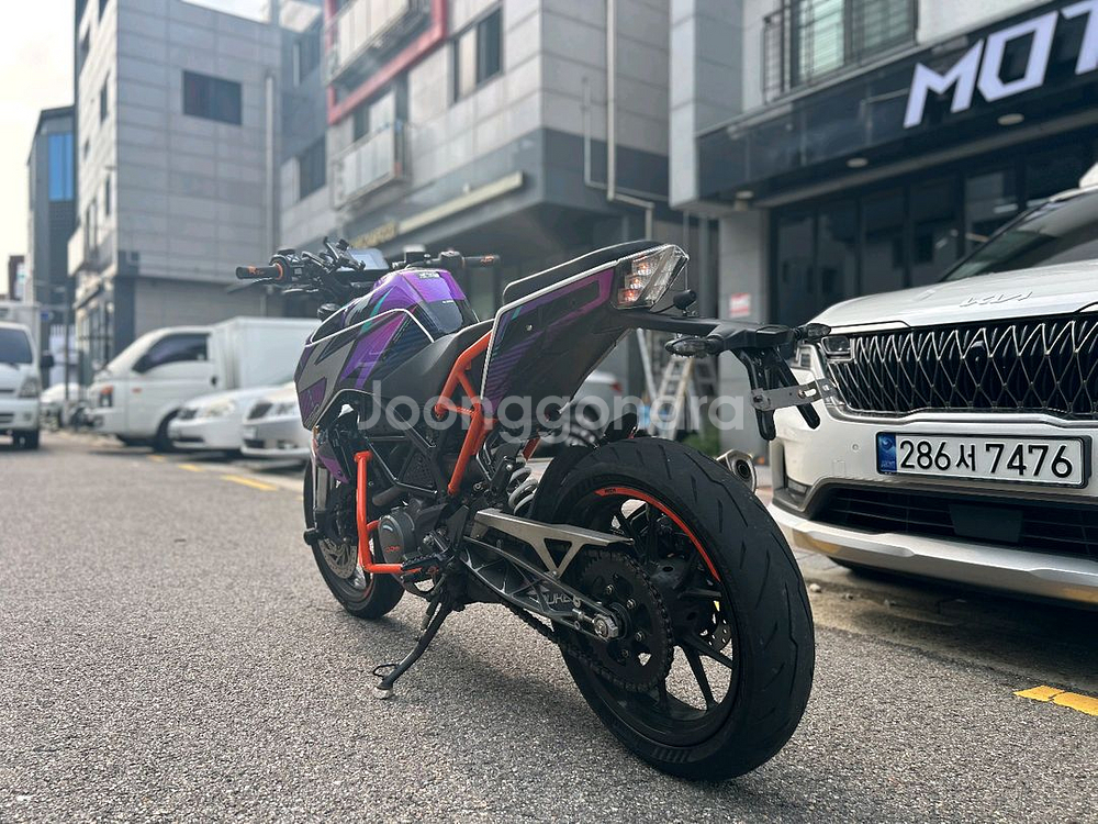 KTM 듀크125 19년 2만km 댑레빗데칼튜닝차량--6