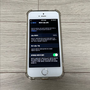 아이폰 SE1 64G 배터리 효율 100