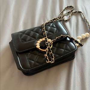 블랙 퀼팅 체인백 숄더백 미니백 크로스백