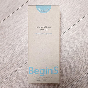 비긴스 바이 정샘물 아쿠아 세럼 토너
