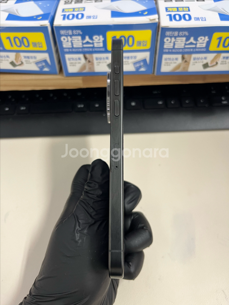 아이폰15프로맥스 256G 블랙티타늄 S급!--5