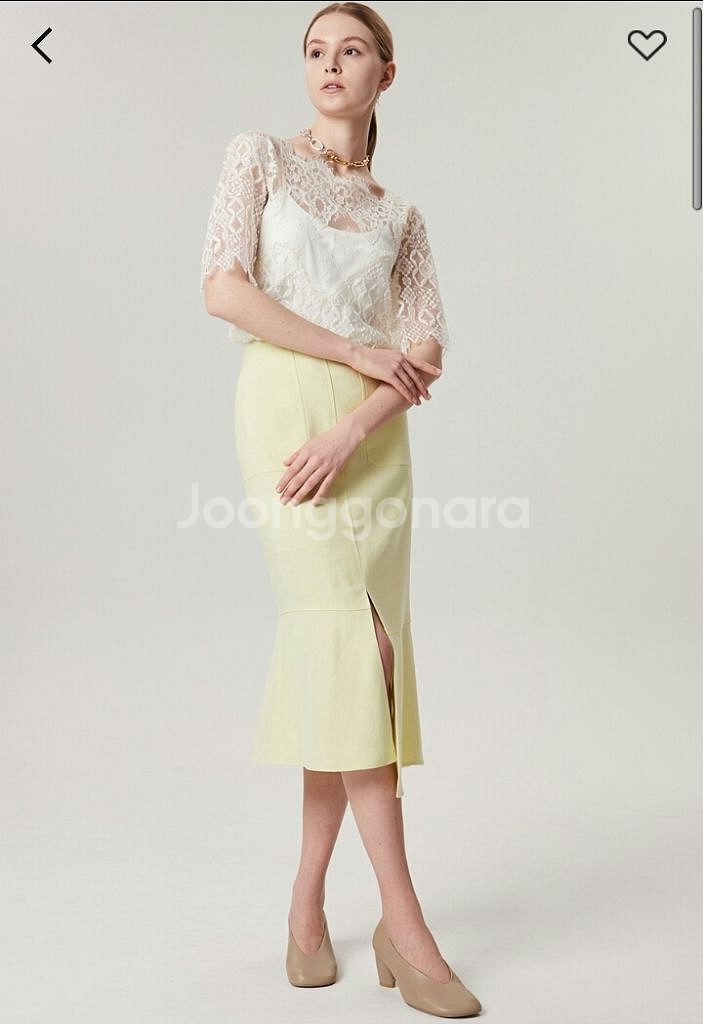 타임 언발런스 햄라인 스커트--0