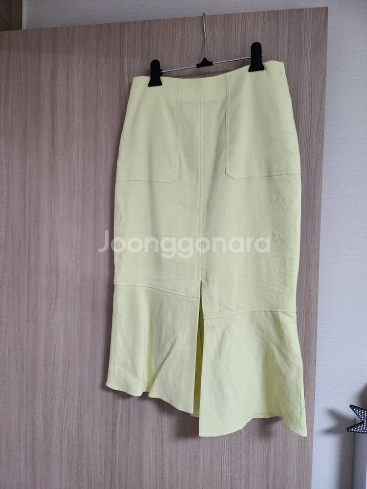 타임 언발런스 햄라인 스커트--1