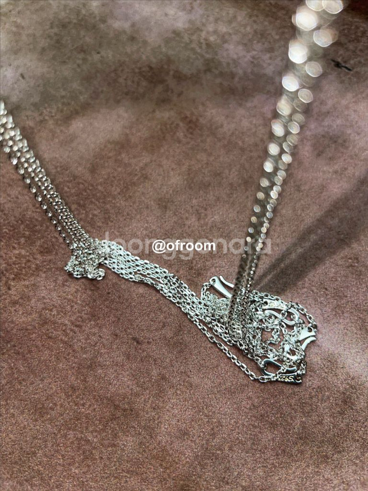 실버925 노팬던트 2mm 체인목걸이 남자목걸이--3