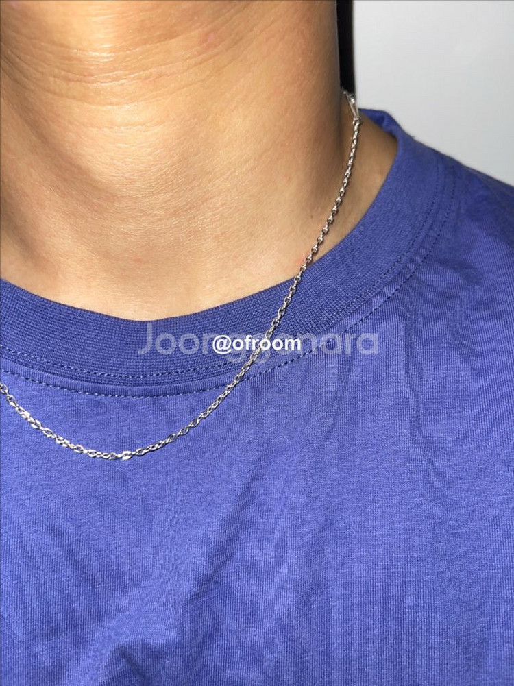 실버925 노팬던트 2mm 체인목걸이 남자목걸이--2