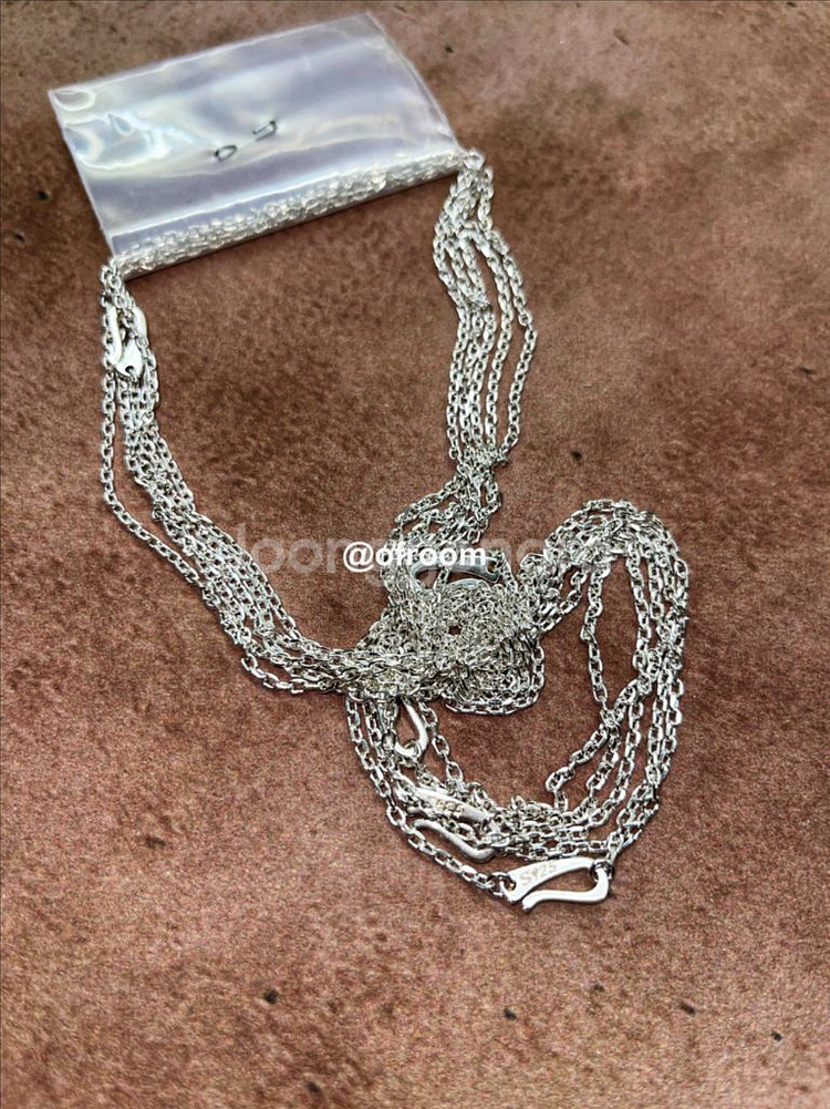 실버925 노팬던트 2mm 체인목걸이 남자목걸이--4