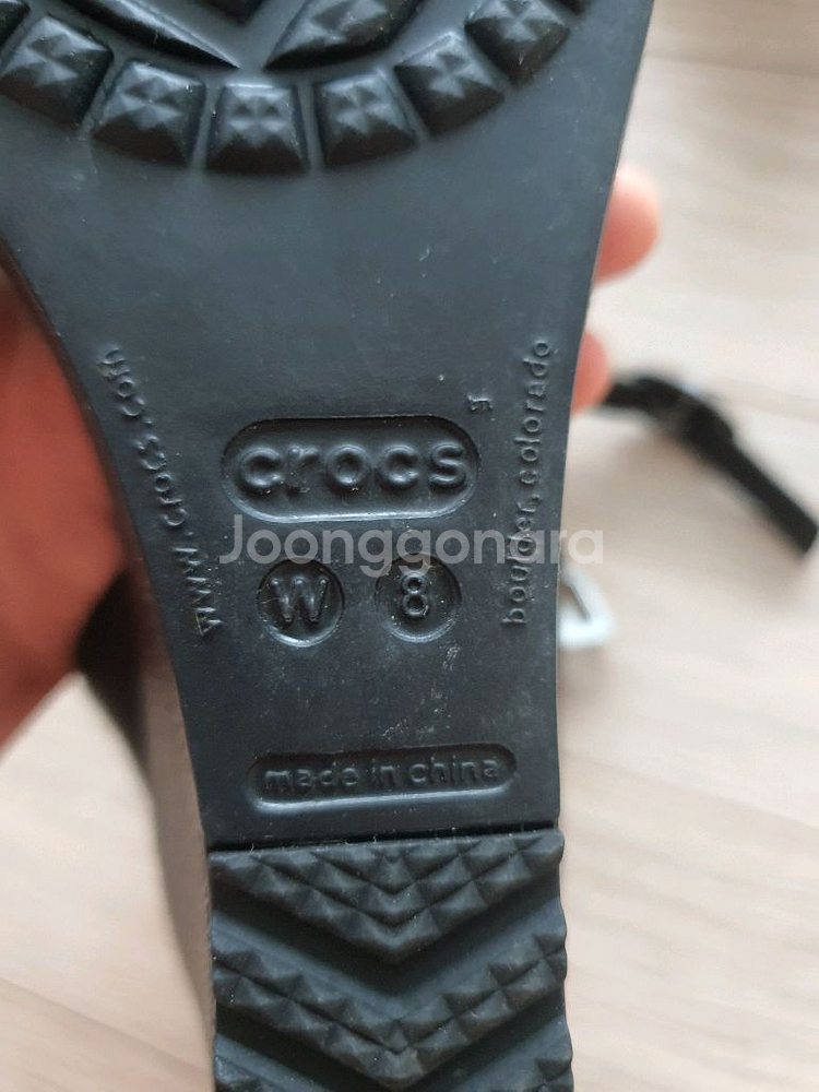 크록스 웨지샌들 250mm--2