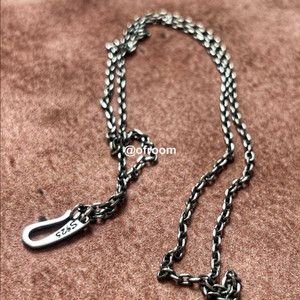 (2.1mm) 앤틱실버925 빈티지 훅 체인 목걸이 5