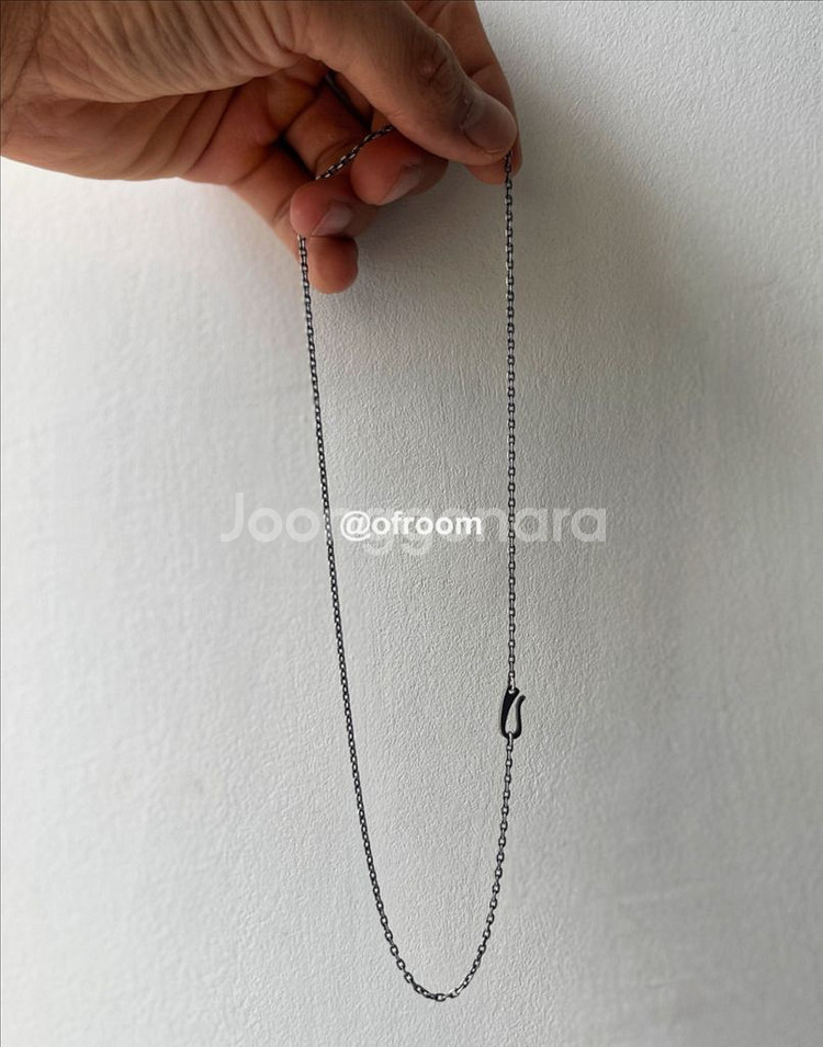 (2.1mm) 앤틱실버925 빈티지 훅 체인 목걸이 5--1