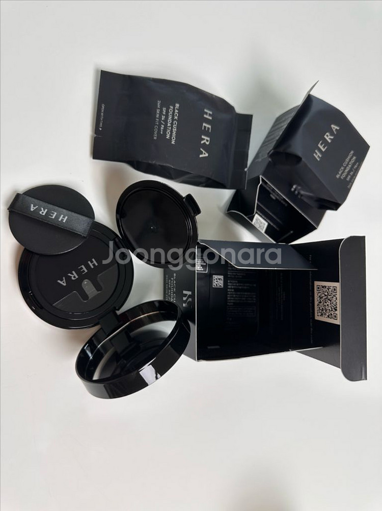 헤라 블랙쿠션 17N1 x 3개 + 21N1 x 1개--1