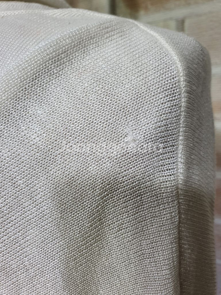 택부착 랄프로렌 정품 린넨 스트라이프 오픈 가디건 XL--7