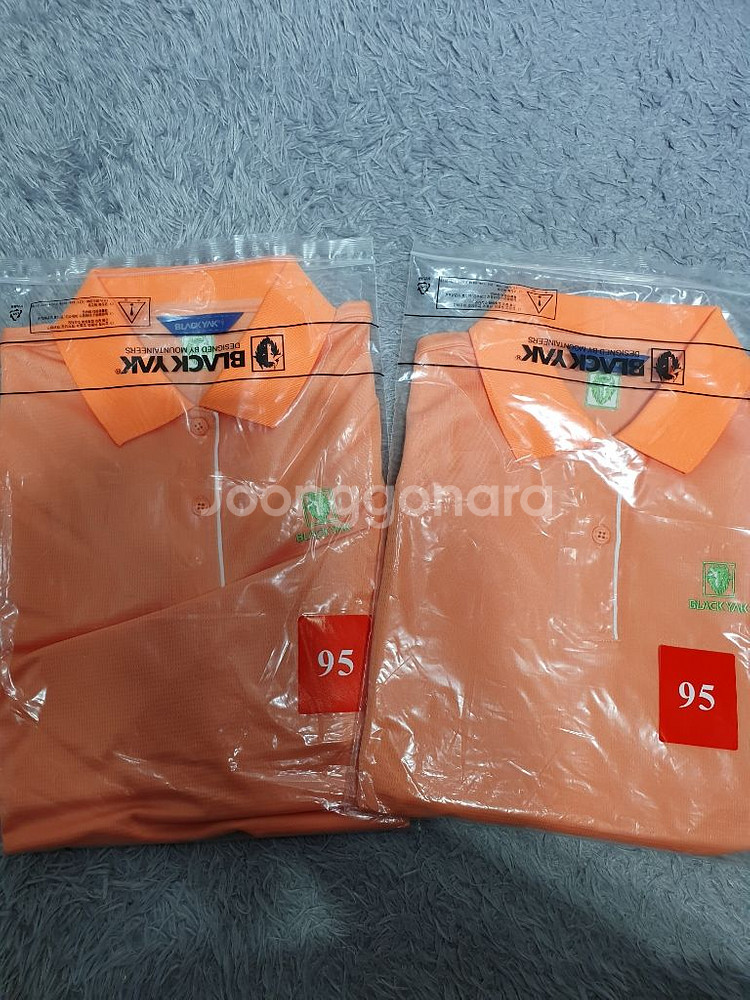 택부착 새상품 블랙야크 정품 쿨 카라넥 반팔티 95--1