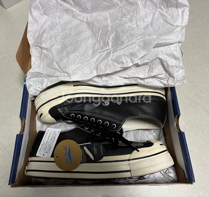 (280)컨버스 더블렛 잭퍼셀 블랙--0