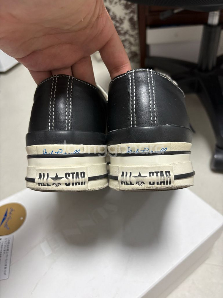 (280)컨버스 더블렛 잭퍼셀 블랙--4