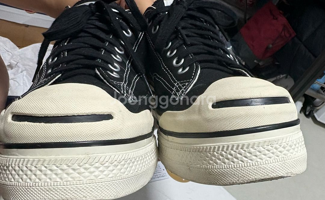 (280)컨버스 더블렛 잭퍼셀 블랙--3