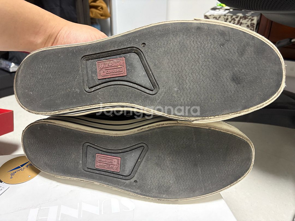 (280)컨버스 더블렛 잭퍼셀 블랙--5