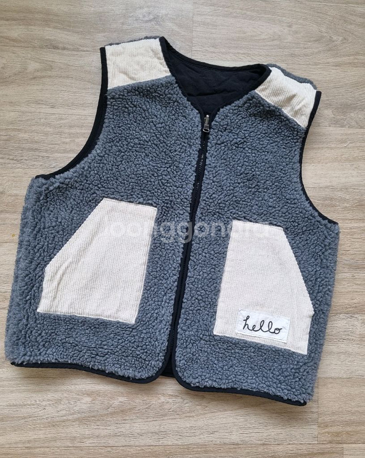 피치스 패딩조끼,후리스집업 3엑라--0