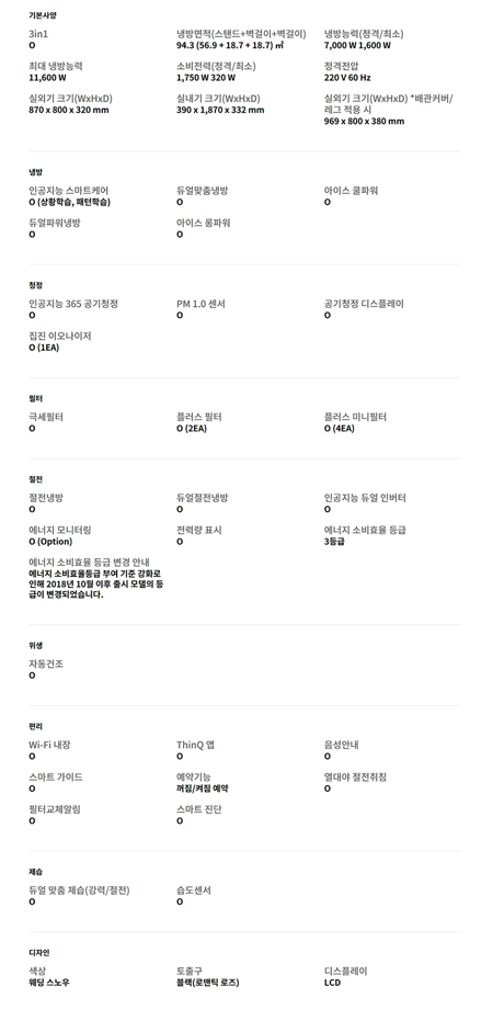 LG휘센 스페셜 듀얼에어컨 3in1 &2in1 (미 개봉) 이미지