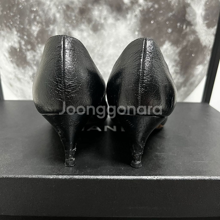 정품 36) 샤넬 발레리나 플랫 펌프스 힐 구두 230--3
