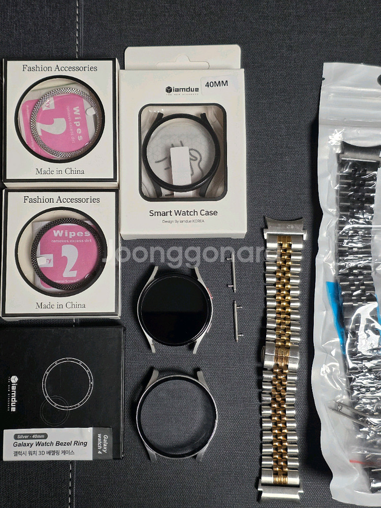 갤럭시워치5 실버 40mm + 악세사리--0