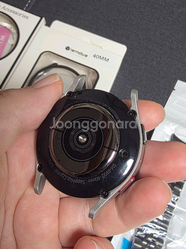 갤럭시워치5 실버 40mm + 악세사리--3