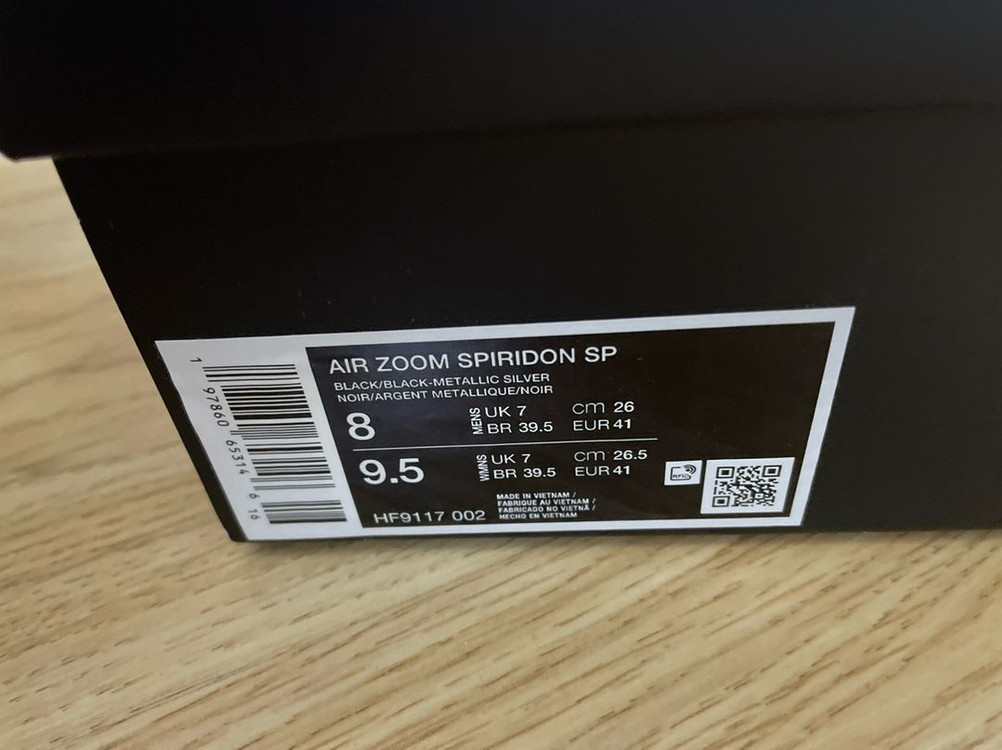 나이키 에어줌 스피리돈 블랙 260 새상품 이미지