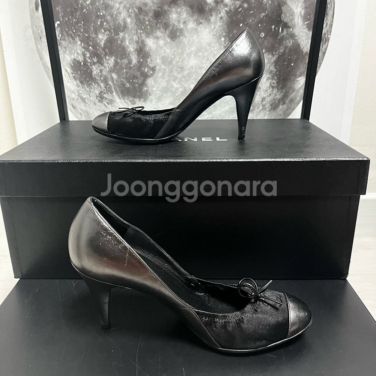 정품 36) 샤넬 투톤 밴딩 펌프스 구두 230~235--2