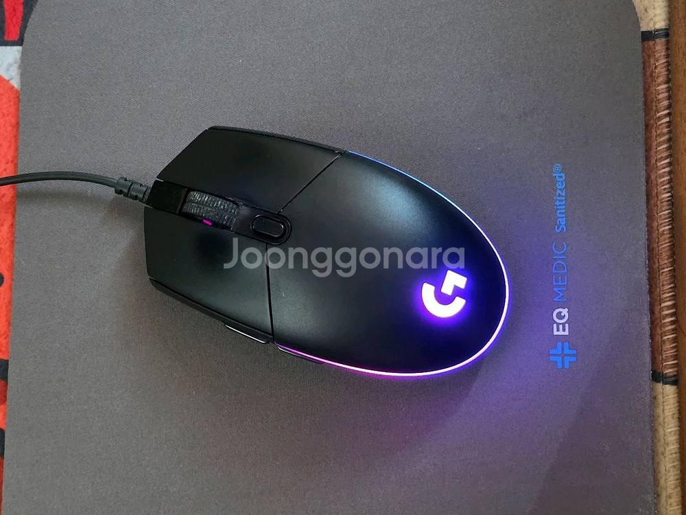 로지텍 G102 마우스 + 마우스패드 (택포 7천원--0