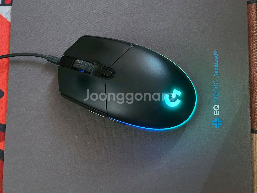 로지텍 G102 마우스 + 마우스패드 (택포 7천원--1