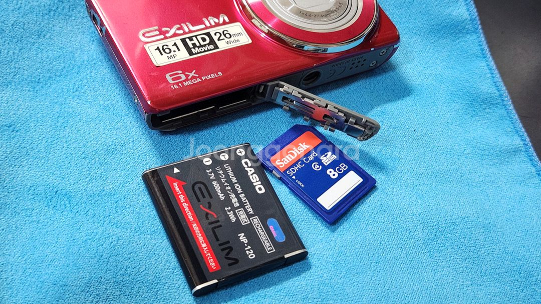 카시오 EX-ZS20 빈티지 디카 핑크색--8