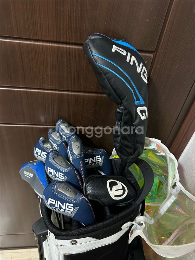 PING 핑 골프백 + 클럽 골프채 풀세트 팝니다!--0