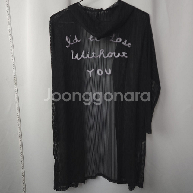 시스루 로브 롱 가디건 (단추x)/ 프리사이즈--2