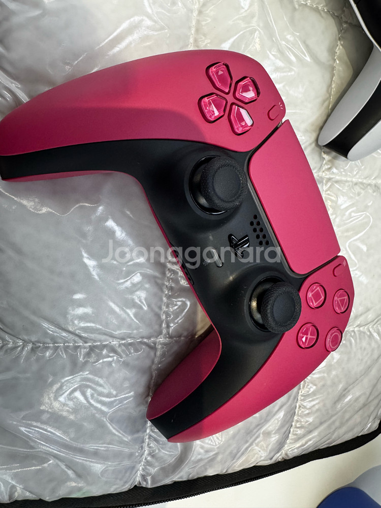 PS5 듀얼센스 컨트롤러 화이트+노바핑크--1