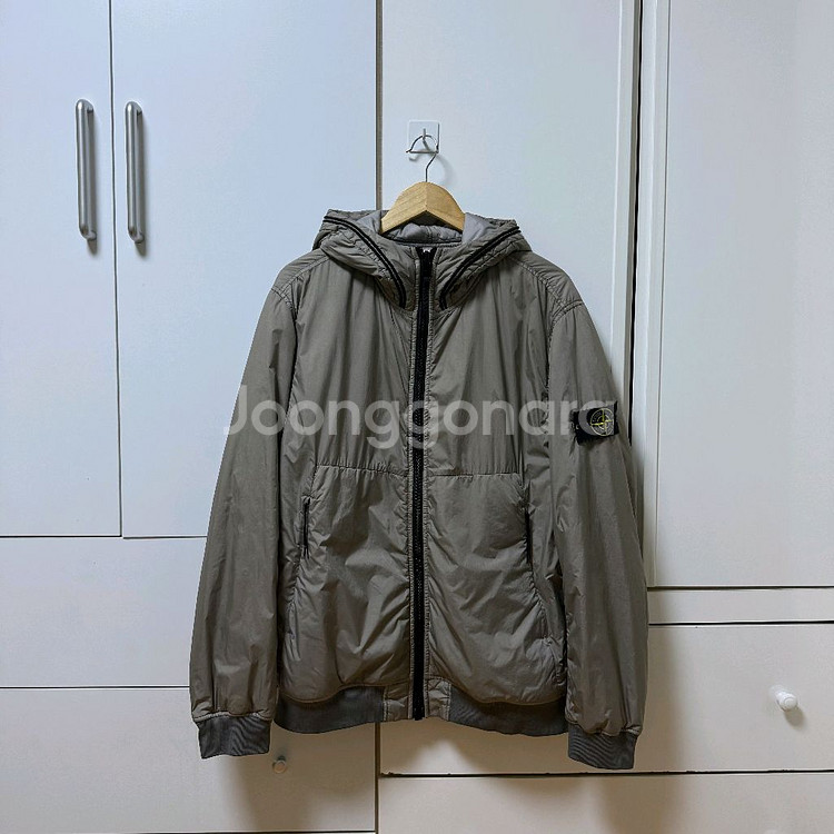 스톤아일랜드 크링클랩스 프리마로프트 후드 바람막이 자켓--0