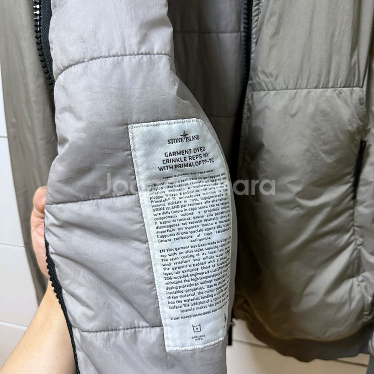 스톤아일랜드 크링클랩스 프리마로프트 후드 바람막이 자켓--4
