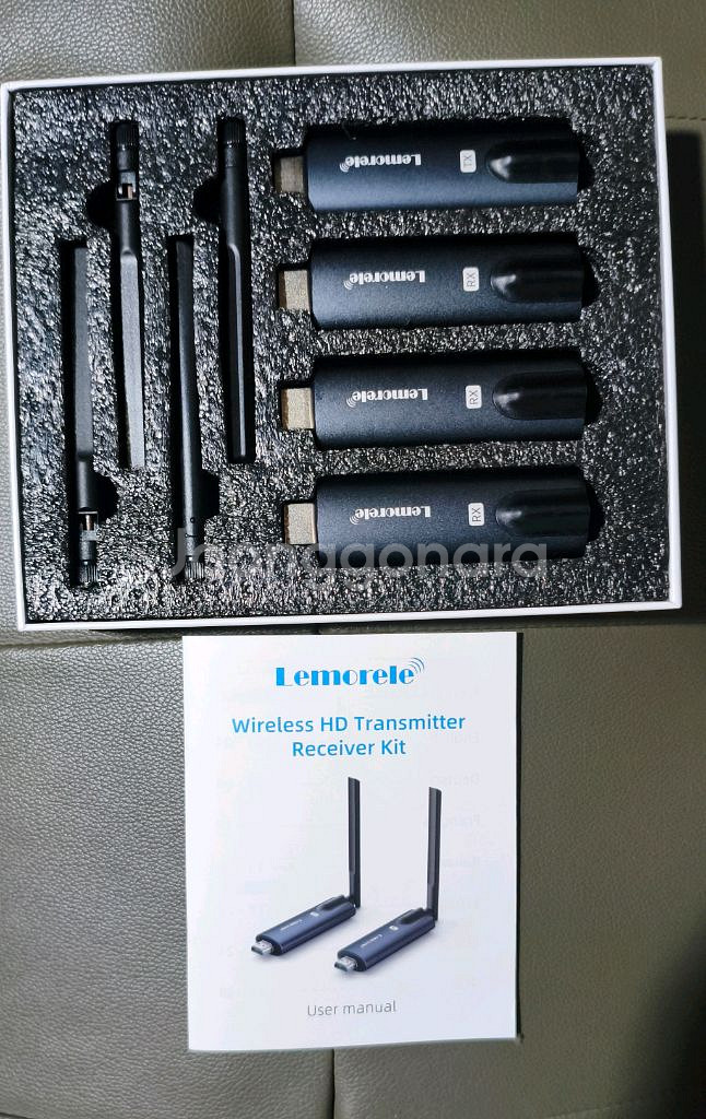 lemorele HDMI 무선 송수신기 1:3세트--1