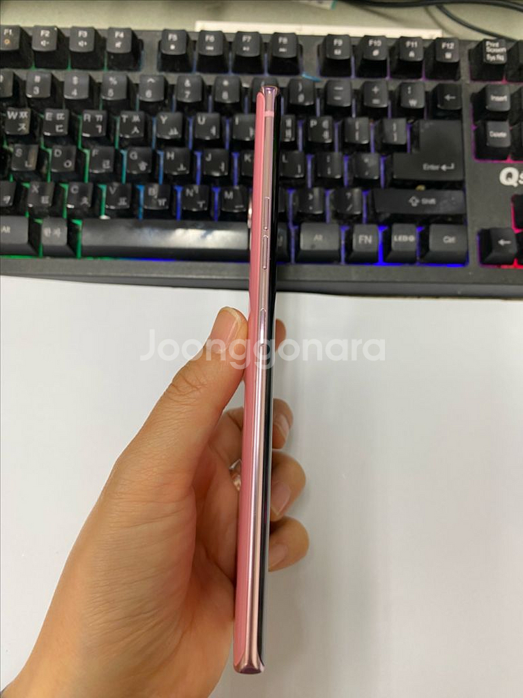 LG벨벳 핑크 AA급 128G 무잔상--4