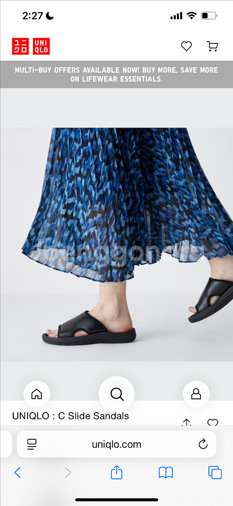 Uniqlo c 유니클로씨 슬리퍼 s(225-235)--1