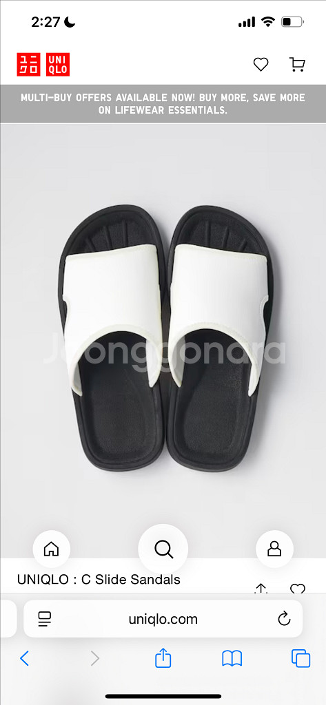 Uniqlo c 유니클로씨 슬리퍼 s(225-235)--0