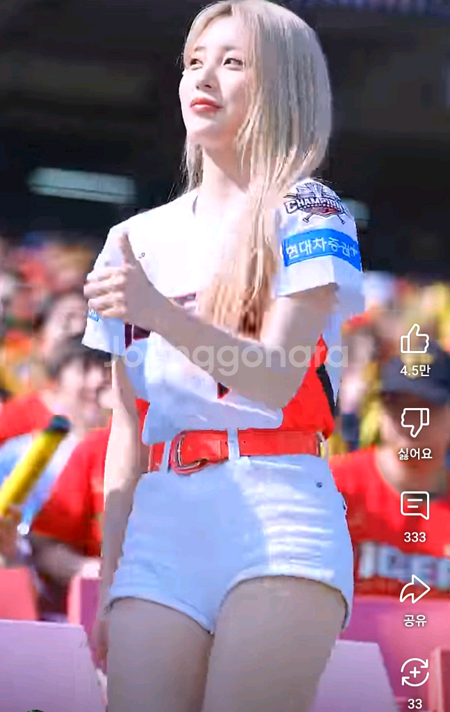 [3일]정가이하 기아 SSG, 기아 치어응원석 2연--1