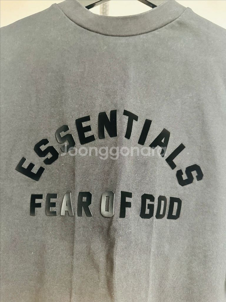 피어오브갓 에센셜 정품 헤비 저지 크루넥 티셔츠--1