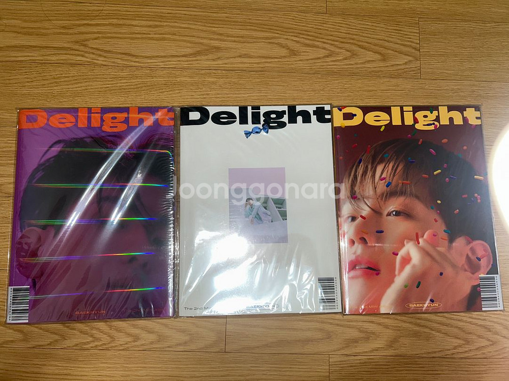 백현 미니2집 Delight 미개봉 앨범 팝니다--0