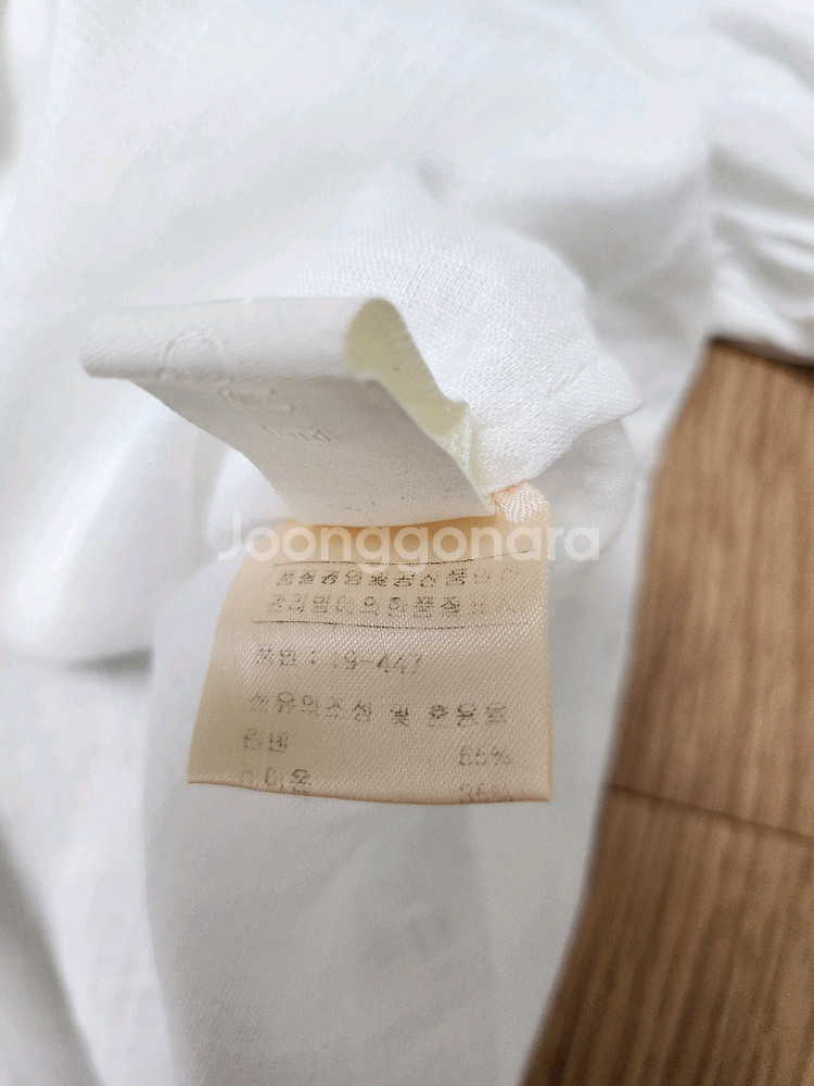리리끄 볼륨소매 린넨 블라우스 55 66--8